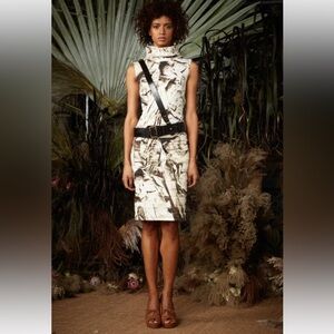 Nicole Miller Collection Runway 2018 Utility Print Dress 6